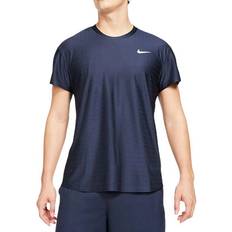 Nike Court Dri-FIT Advantage Tennis Top Men - Obsidian/Obsidian/White