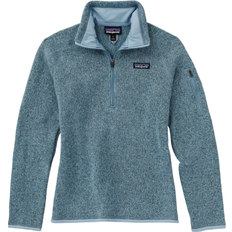 Patagonia better sweater 1 4 zip Patagonia Women's Better Sweater 1/4 Zip Pullover - Berlin Blue