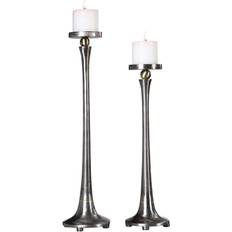 Cast Iron Candlesticks, Candles & Home Fragrances Uttermost Aliso Candle Holder 23" 2