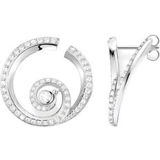 Thomas Sabo Wave Ear Studs - Silver/Transparent
