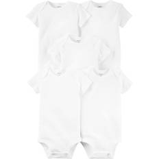 Carter's Baby's Short Sleeve Bodysuits 5-pack - White