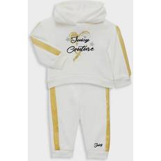 Juicy Couture 18-24M Tracksuits Juicy Couture 2-Piece Logo-Adorned Hoodie & Joggers Set - White