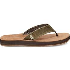 Cotton Flip-Flops Sanuk Fraid Not ST - Dark Olive