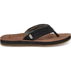 Cotton Flip-Flops Sanuk Fraid Not ST - Black