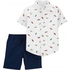 Cars Other Sets Children's Clothing Carter's Baby Boys 2-Piece Car Button-Front Shirt and Shorts Set Multi 6 months