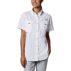 Nylon Shirts Columbia Women’s PFG Bahama Short Sleeve Shirt - White