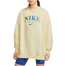 Nike Sportswear Essentials Oversized Fleece Sweatshirt Women's - Coconut Milk/Dutch Blue