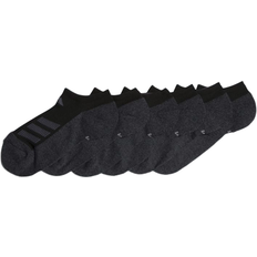 Adidas Black Underwear Adidas Kid's Cushioned Angle Stripe No-Show Socks 6-pairs - Black (EW4435)