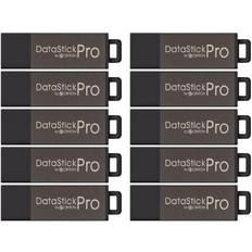 Centon DataStick Pro 8GB USB 2.0 Flash Drives, 10/Pack (DSP8GB10PK) Silver