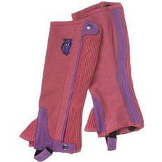 Blue Riding Shoes Children's Shoes Tough-1 Childs Half Chaps 8-10 Coral/Lavender