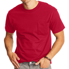 Hanes Beefy-T Pocket T-shirt Unisex - Deep Red