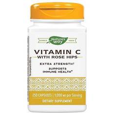 Vitamins & Supplements Natures Way Vitamin C with Rose Hips Extra Strength 250 Capsules