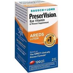 Bausch & Lomb PreserVision Eye Vitamin Mineral Supplement AREDS Lutein 120 Softgels 120 pcs