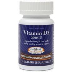 Enzymatic Therapy Nature's Way Vitamin D3 Chewables Chocolate 2000 IU 90 Chewable Tablets