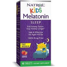 Natrol melatonin Natrol Børns Melatonin Jordbærsmag 40 Tabletter