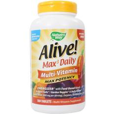 Vitamins & Supplements Natures Way Alive! Max 3 Daily Multi-Vitamin 180 Tablets