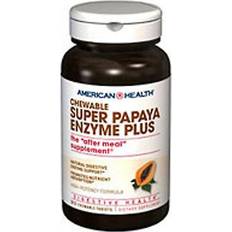 American Health Super Papaya Enzyme Plus 90 Chewable Tablets