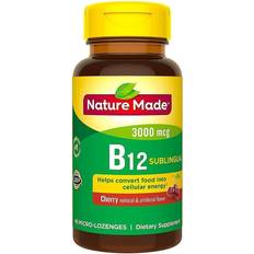 Nature Made Vitamin B-12 Sublingual Cherry 3000 mcg 40 Lozenges