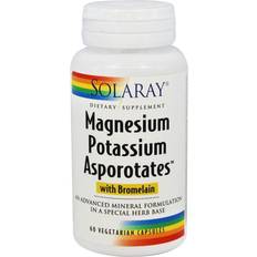 Magnesium and potassium Solaray Magnesium Potassium Asporotates with Bromelain 60 VegCaps