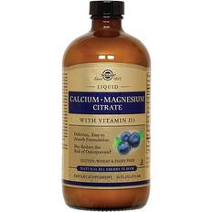 Solgar magnesium citrate Solgar Liquid Calcium Magnesium Citrate with Vitamin D3 Blueberry 16 oz