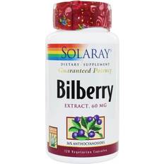 60mg Solaray Bilberry Extract 60 mg 120 VegCaps