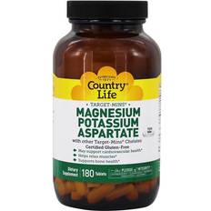 Magnesium aspartate Country Life Target-Mins Magnesium Potassium Aspartate 180 Tablets