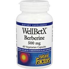 Natural Factors WellBetX Berberine, 500 mg, 60 Vegetarian Capsules