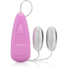 Zilver Vibrators CalExotics Pocket Exotics Waterproof Double Silver Bullets Pink