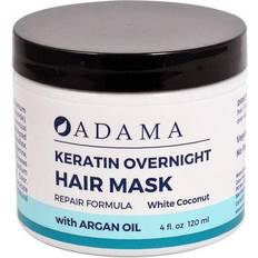 Adama Keratin Overnight Hair Mask White Coconut 4 fl oz