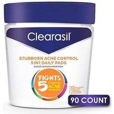 Facial Cleansing Clearasil Stubborn Acne Control 5in1 Daily Facial Cleansing Pads 90 Pads