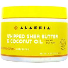 Alaffia Whipped Shea Butter & Coconut Oil Unscented 4 oz