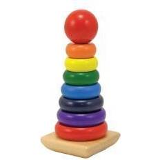 Legno Giocattoli impilabili Melissa & Doug Geometric Stacker