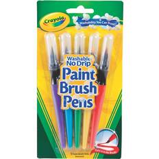 Crayola Washable No Drip Paint Brush Pens 5-pack