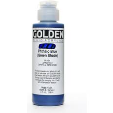 Hobbymaterial Golden Fluid Acrylics phthalo blue green shade 4 oz