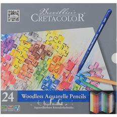 Cretacolor Woodless Akvarelfarver 24 Stk Sæt