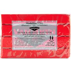 Red Dough Clay Van Aken Plastalina Modeling Clay 4.5 lb, Red