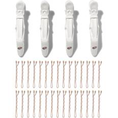 T3 Clip Kit with 4 Alligator Clips and 30 Rose Gold Bobby Pins