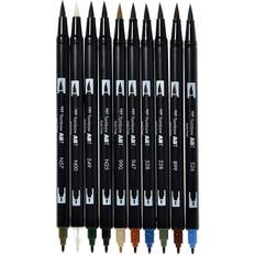 Tombow Landscape Dual Brush Markers 10/Pkg