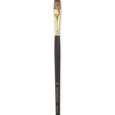 Brown Brushes Winsor & Newton Monarch Brushes 12 flat long handle