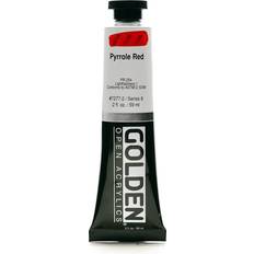 Golden OPEN Acrylic Colors pyrrole red 2 oz. tube