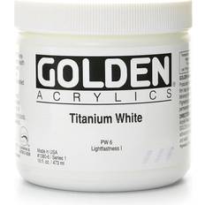 White Acrylic Paints Golden Heavy Body Acrylics titanium white 16 oz