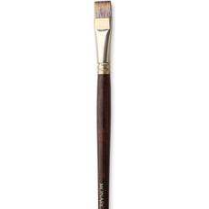 Brown Brushes Winsor & Newton Monarch Brushes 14 flat bright long handle