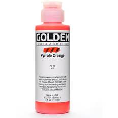 Golden Fluid Acrylics pyrrole orange 4 oz