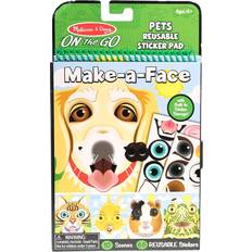 Melissa & Doug On the Go Make a Face Pets Reusable Sticker Pad