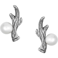 Montana Silversmiths Kristy Titus Mountain Destination Pearl Earrings - Silver