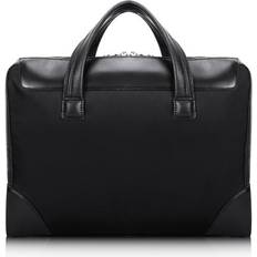 Nylon Briefcases McKlein Harpswell Dual-Compartment Laptop Briefcase 17" - Black