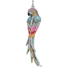 Thomas Sabo Parrot Pendant - Silver/Black/Multicolour