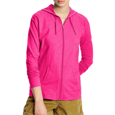 Hanes Women's Slub Jersey Hoodie - Amaranth