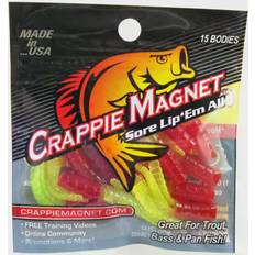 Trout Magnet Fishing Gear Trout Magnet Crappie Magnet Body Pack 1-1/2" Red/Chartreuse Red/Chartreuse