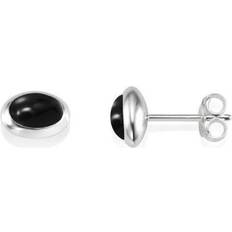 Svart Smycken Brook & York Love Bead Ear - Silver/Black